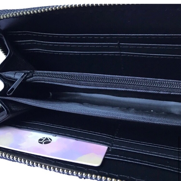 Amazing black glitter women’s fancy elegant holiday wedding wallet - Picture 4 of 9